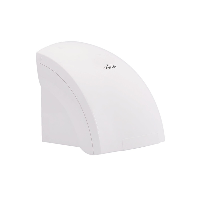 Sèche-mains AEROLITE air chaud 1200-1800w, 238x230x250mm, ABS blanc