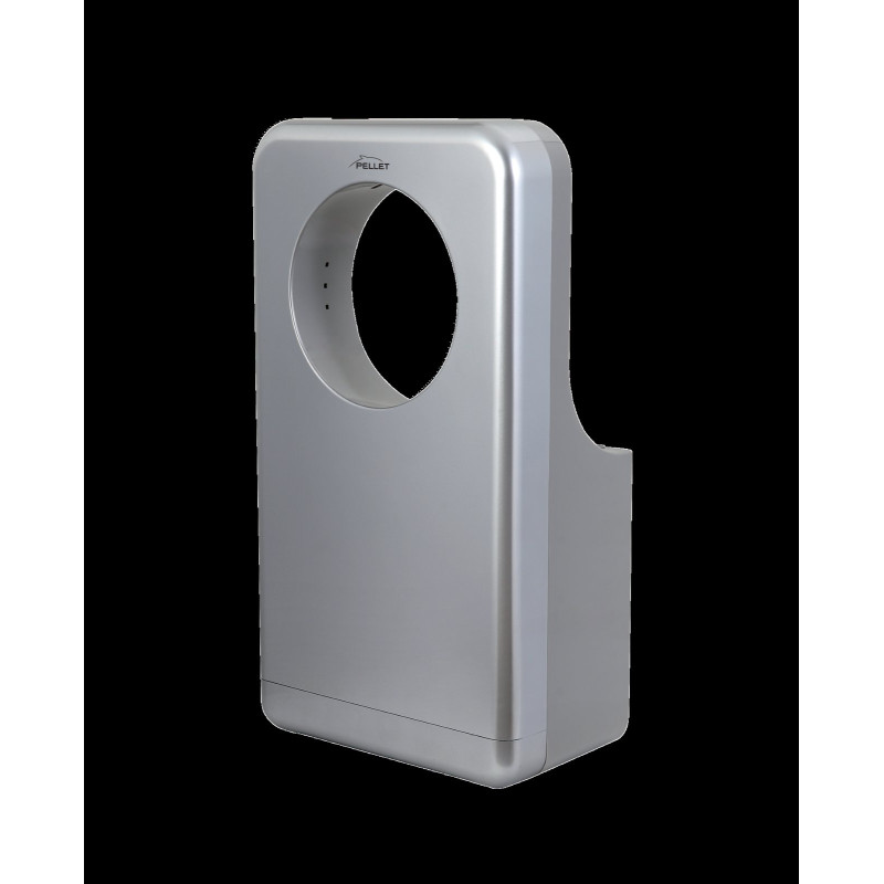 Sèche-mains AERONOME air pulsé 1050-1450w, 318x185x615mm, filtre HEPA, abs gris