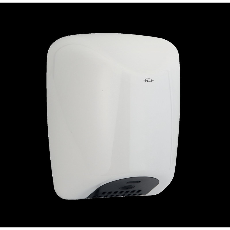 Sèche-mains AEROSTYL air pulsé 1800w, 221x190x291mm, filtre HEPA, abs blanc