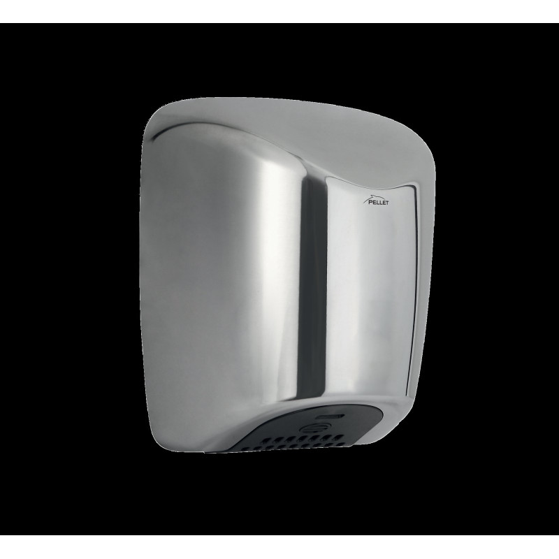 Sèche-mains AEROSTYL air pulsé 1800w, 221x190x291mm, filtre HEPA, inox poli bril