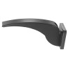 Accoudoir relevable anthracite 370x200x110 mm, ABS, à fixer ou amovible + kit