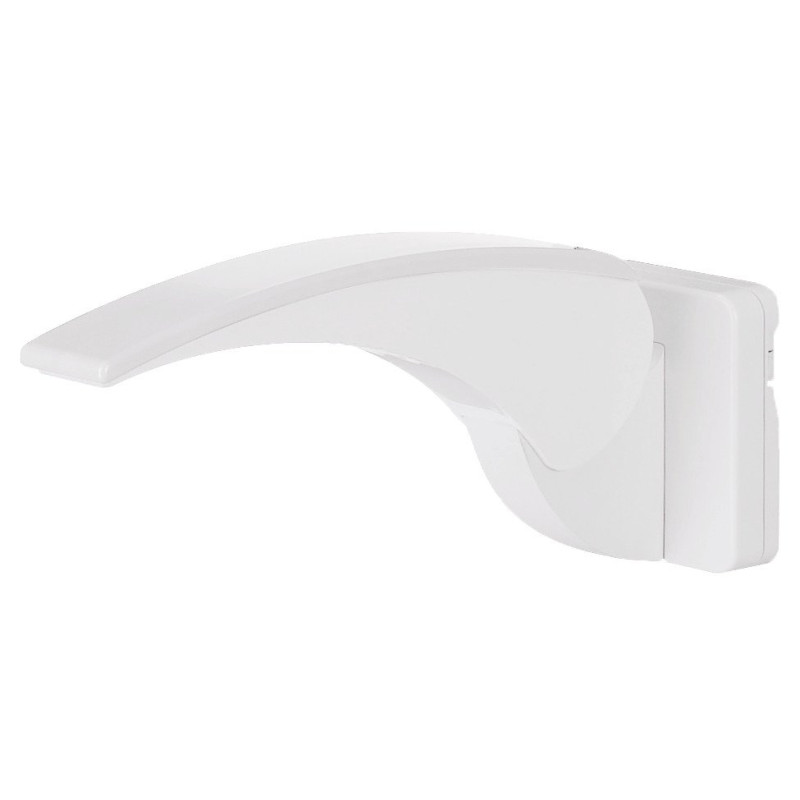 Accoudoir relevable blanc 370x200x110 mm, ABS, à fixer ou version amovible + kit