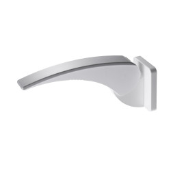 Accoudoir relevable blanc/gris 370x200x110 mm, ABS, à fixer ou amovible + kit