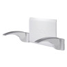 Dossier blanc + 2 accoudoirs bl/gris + verrous + clef, 673 x 350 x 398 mm, ABS