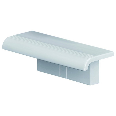 Tablette douche à clipser, 97 x 230 x 78 mm, ABS blanc
