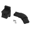 Jonction 135° pour kit Arsis, avec 1 fixation murale, anthracite