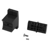 Jonction droite pour kit Arsis, avec 1 fixation murale, anthracite