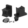 Paire de fixations murales + bouchons pour Kit Arsis, aluminium époxy anthracite
