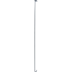 Tendeur plafond recoupable, fil laiton chromé Ø 4 mm, porte-rid. Ø16 mm