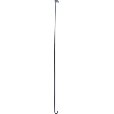 Tendeur plafond recoupable, fil laiton chromé Ø 4 mm, porte-rid. Ø16 mm