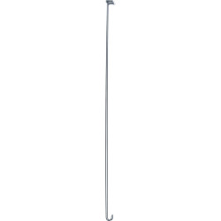 Tendeur plafond recoupable, fil laiton chromé Ø 4 mm, porte-rid. Ø16 mm