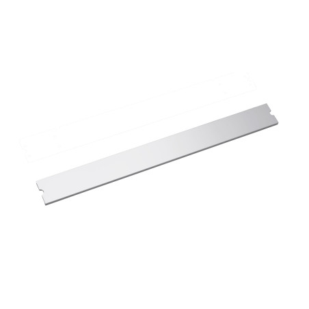 Cache 662 mm 662 x 67 x 10,5 mm, aluminium anodisé brillant, pour rail 044260