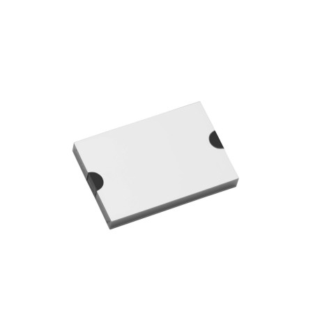 Rail 98 mm + cache + 2 verrous 98x67x12 mm, alu anodisé brillant, abs anthracite