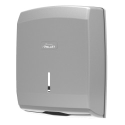 Distributeur papier essuie-main pour papier plié, 360x270x130mm, abs gris