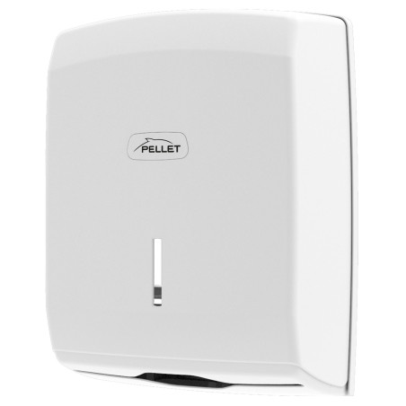 Distributeur papier essuie-main pour papier plié, 360x270x130mm, abs blanc