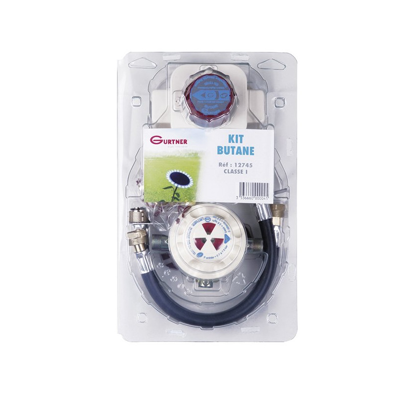 Ensemble complet pour installation domestique pour raccordement cuisinière. Le kit butane comprend une seconde