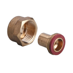 Raccord EC. 20 X 150 avec JT AJ CU14 a braser - carte