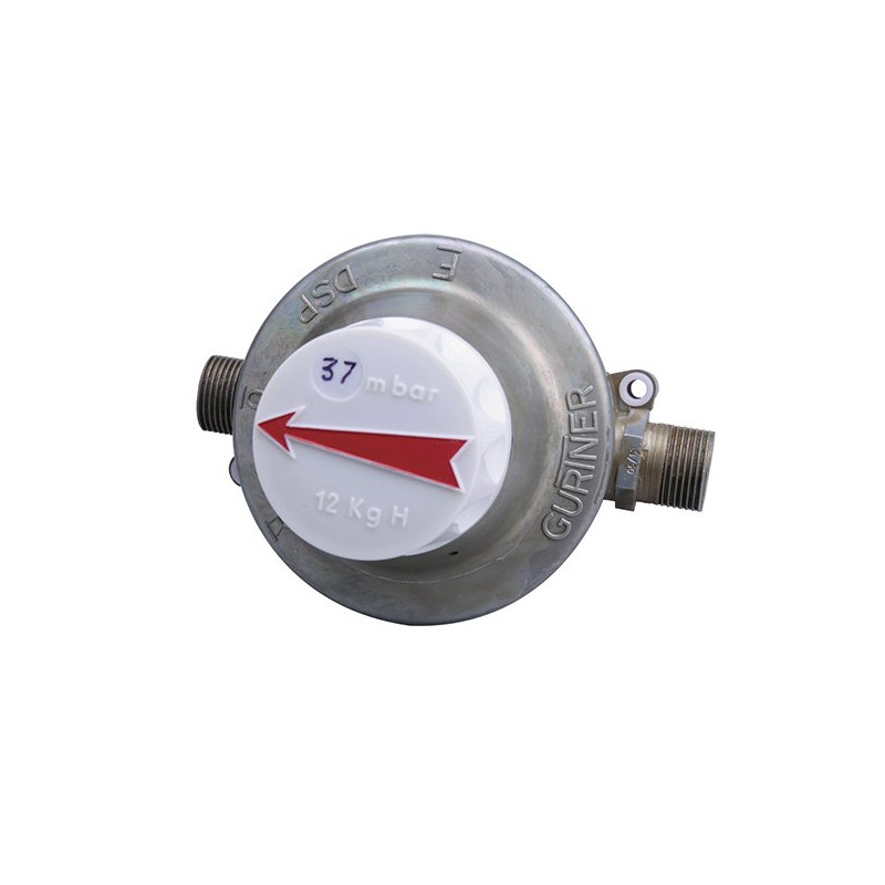 Détendeur Propane 12 kg/h installé après une 1ère détente. Entrée et sortie mâle 3/4" La pression aval est de 