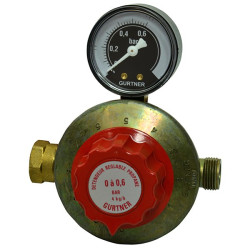 Détendeur Réglable Propane basse pression avec manomètre. Il assure la 1ère et/ou la seconde détente de l'inst