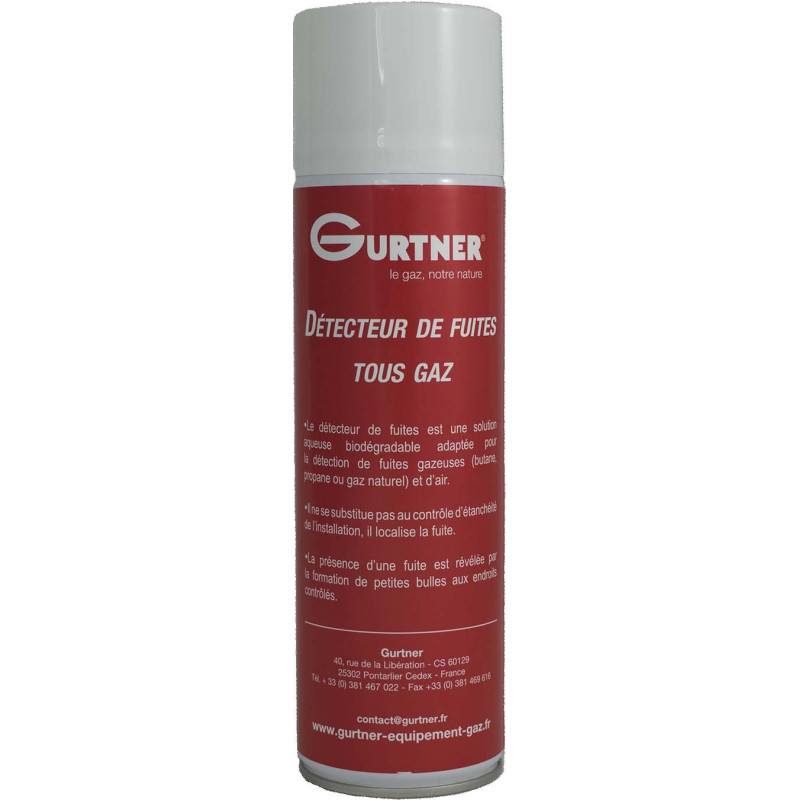 Bouteille aérosol pour détection de fuite de gaz