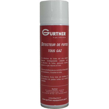 Bouteille aérosol pour détection de fuite de gaz
