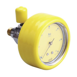 Manomètre de pression + robinet de purge - 0 à 60 mbar