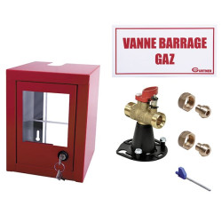 Coffret vanne 1/4 tour secu. CAL15 CU18
