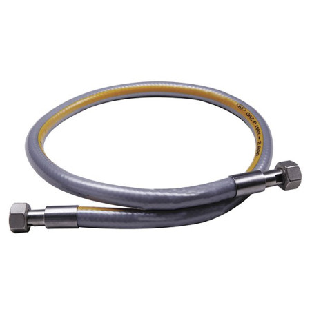 Flexible inox sans date de péremption haute pression (maxi 2 bar) - longueur 0,50 m Entrée femelle G1/2" - Sor