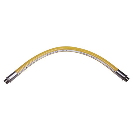 Flexible inox sans date de péremption haute pression (maxi 2 bar) - longueur 1 m Entrée mâle G3/4" - Sortie mâ