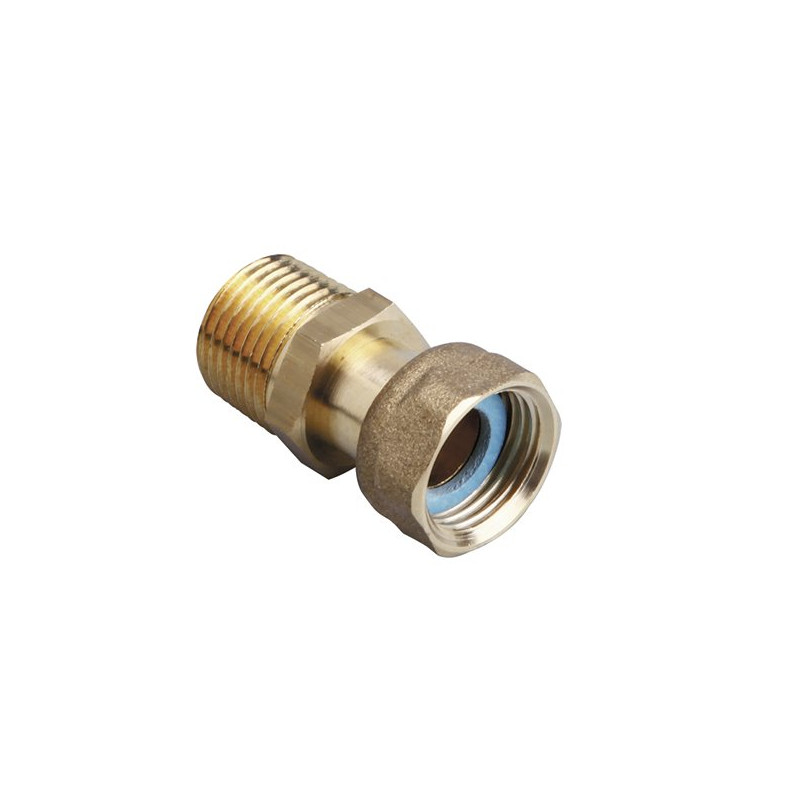 Raccord droit FEM. G1/2" Male conique R 1/2"