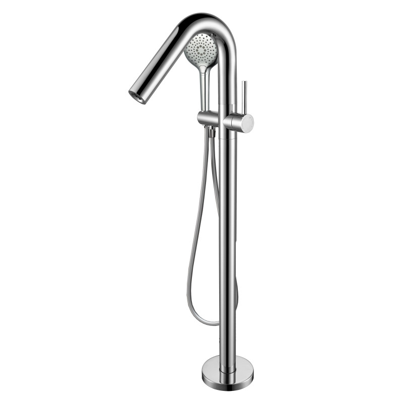 Colonne bain-douche îlot par le sol douchette 3 jets COX / ORTENCE