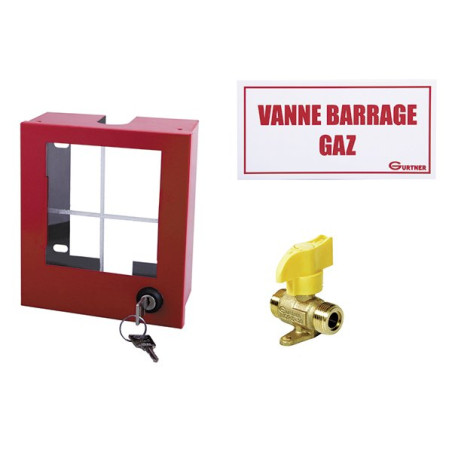 Coffret vanne RG8 - NF et plaque signalétique