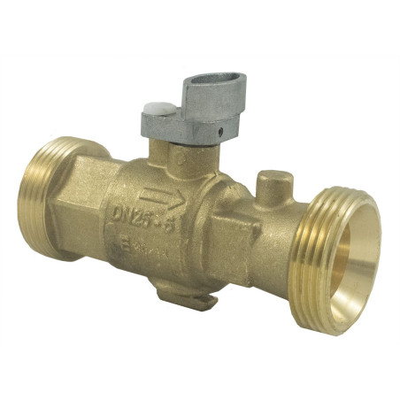Robinet d'arrêt moyenne pression (-20°C à +60°C) Joint Sphéro Conique (JSC) mâle/mâle à manivelle Fixation sa
