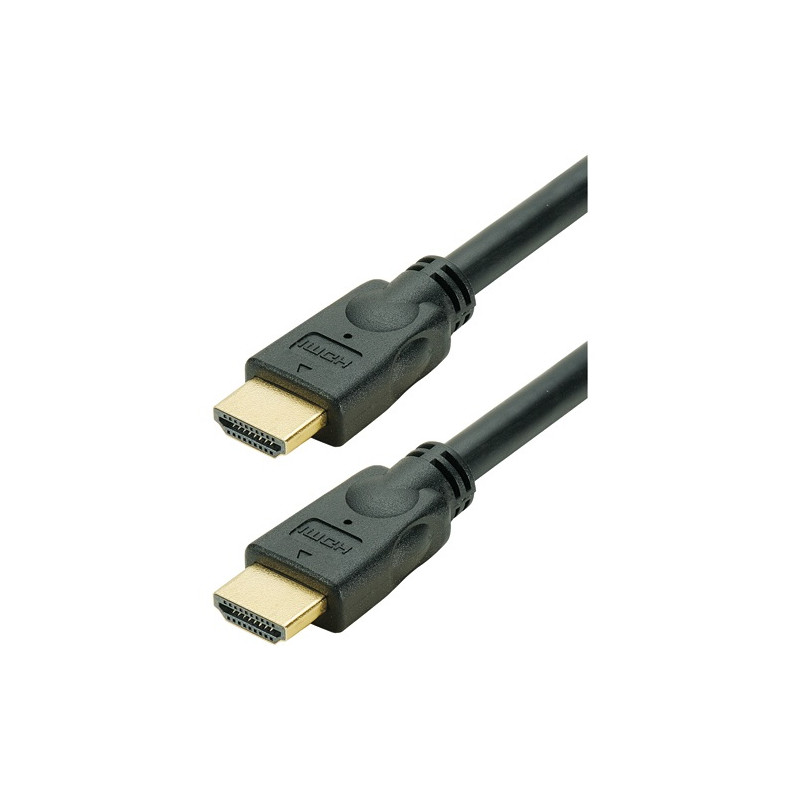 ERARD Cordon HDMI gold - A mâle à mâle - 5 m - noir