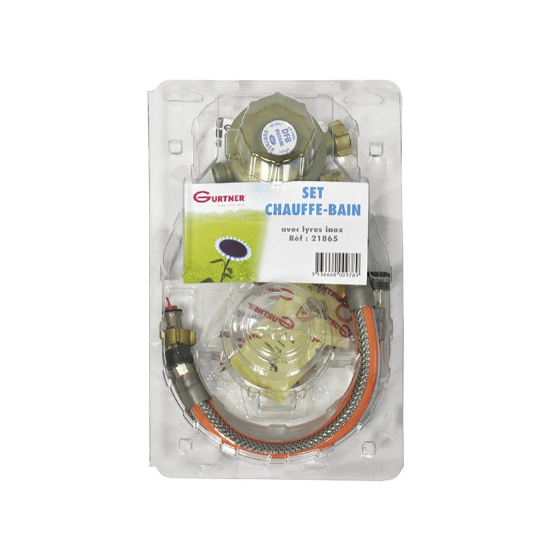 Ensemble complet pour raccordement chauffe-bains. Pression maxi 2,6 kg/h Comprend : - té bouteille DFB 2,6 kg/