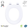 Abattant de WC Tradition Simple Blanc Silverskin