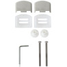 Kit SAV Fixations pour Abattant OLFA Simple Ou Double Capots Chromés