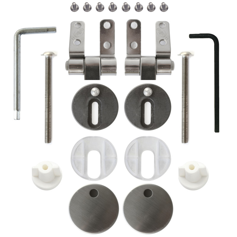 Kit Charnière Déclipsable À Descente Manuelle pour Abattant OLFA Ar+ve+al