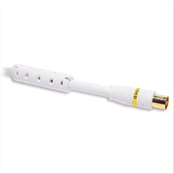 ERARD Cordon TV 9.52 mm M/F + adaptateur TV 9.52 mm M/M - filtré - OR - 2m