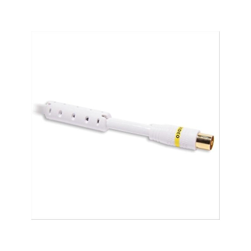 ERARD Cordon TV 9.52 mm M/F + adaptateur TV 9.52 mm M/M - filtré - OR - 2m