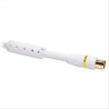 ERARD Cordon TV 9.52 mm M/F + adaptateur TV 9.52 mm M/M - filtré - OR - 2m