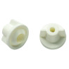 Lot de 2 Écrous Papillons Nylon M6 Pas de 100 pour Abattant de WC OLFA
