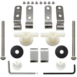 Kit Charnière Pions Fixes Non Réglables pour Abattant OLFA Ar+lg+ve+al