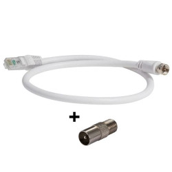 C.A.E Cordon balun RJ45/IEC Mâle - CORDBALRJFIEC250