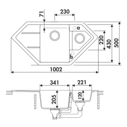Planche a Decouper En Verre 300 x 542 mm
