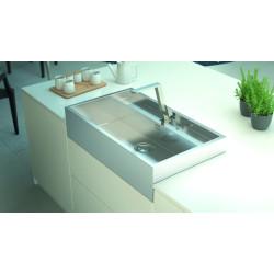 Timbre d'office Diamante Inox Lisse 899 x 600 mm