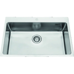 Évier à encastrer Foggia 1 bac 760 x 505 mm Inox