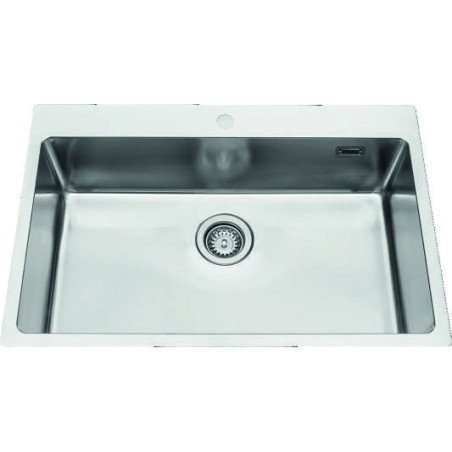 Évier à encastrer Foggia 1 bac 760 x 505 mm Inox
