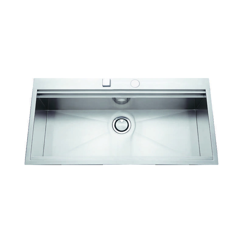 Évier à encastrer Napoli 1 très grand bac 860 x 500 mm Inox