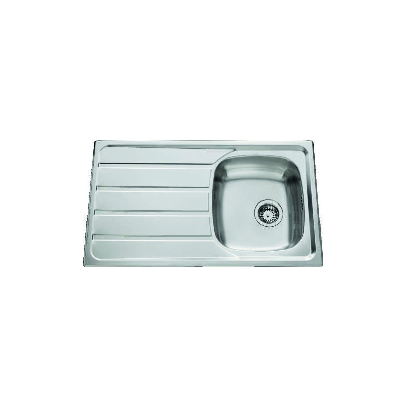 Évier à encastrer Montebello 1 bac, 1 égouttoir 860 x 500 mm Inox